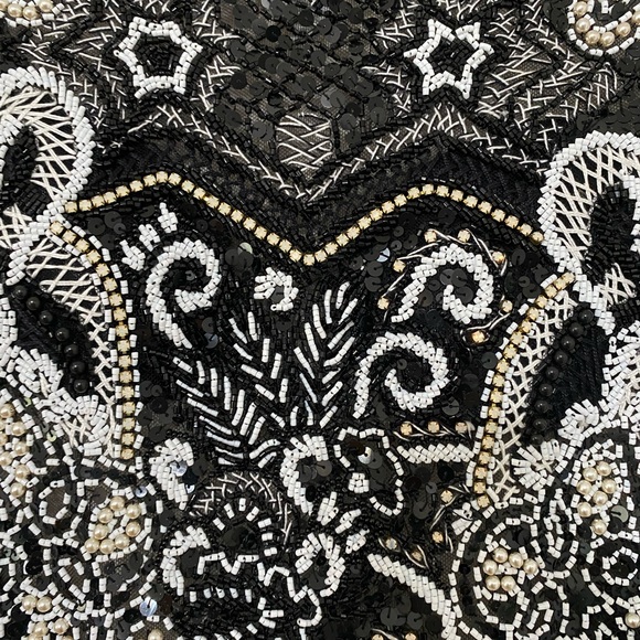 NWT Rare PATBO All Over Hand Beaded Sequins Fitted Dress EU 36 - Picture 11 of 15